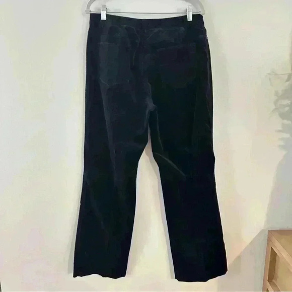 Rafaella Velvet Trouser‎ Dress Pants Womens 12 Black Chino Mid Rise Casual - Picture 8 of 12